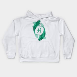 Pisces (Jungle Green) Kids Hoodie